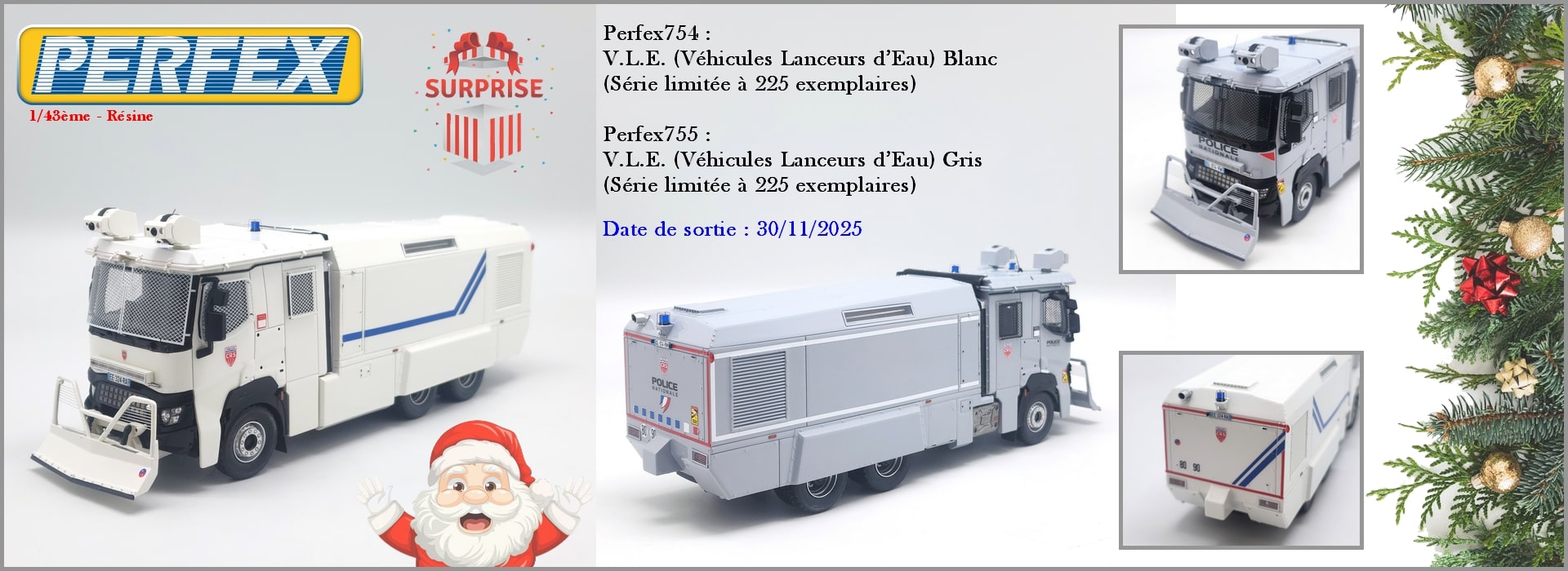 PERFEX 754 & 755 - VLE 26 Tonnes Police Nationale